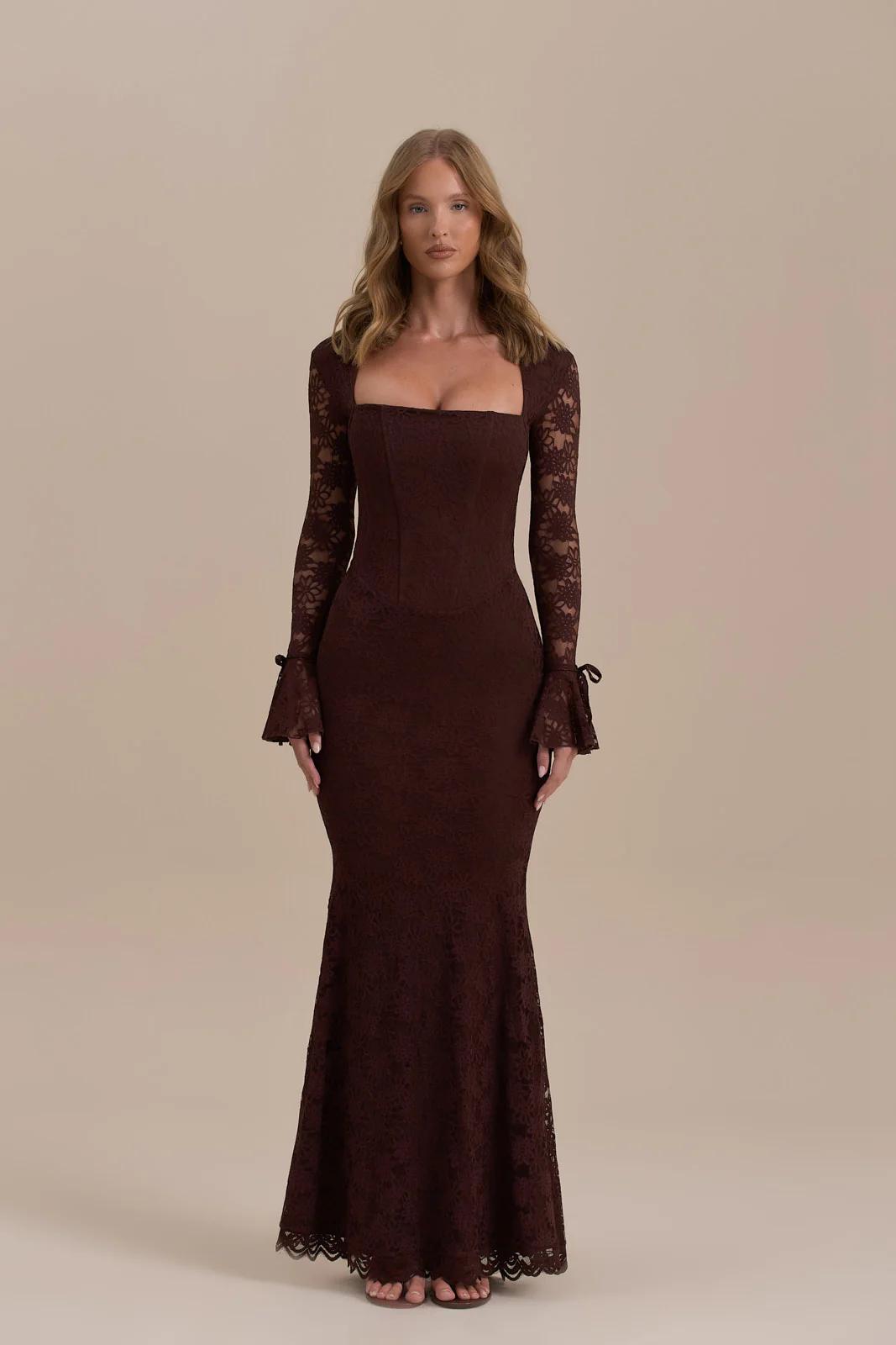 Kanten Zeemeermin Maxi Jurk